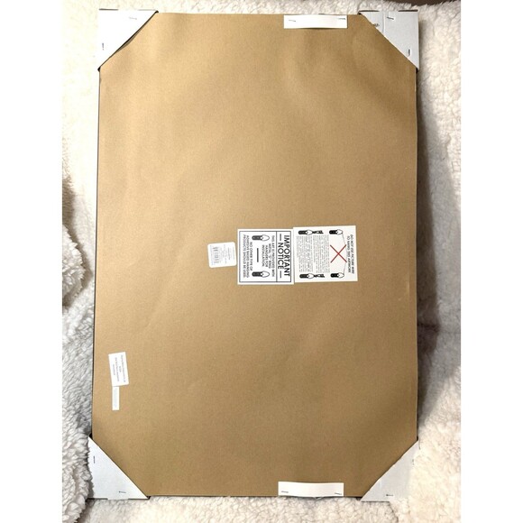 30”x20” Winter Tree Scene Framed Wall Art Print Threshold Studio McGee NEW - Picture 5 of 6